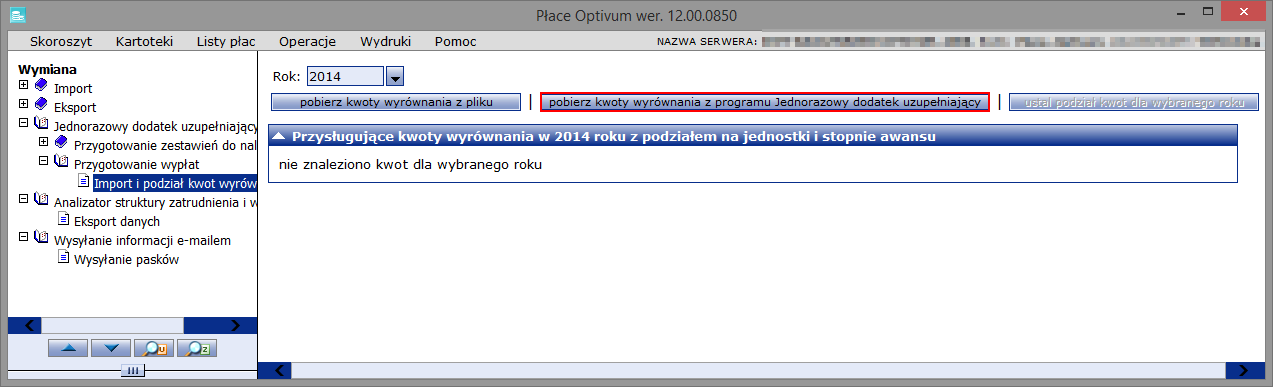 Wymiana danych między programami Płace Optivum i Artykuł30 6/10 10. Zamknij Moduł komunikacji.