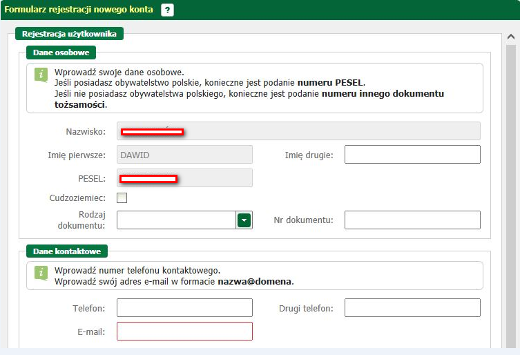 Rejestracja i uwierzytelnianie kont 7.
