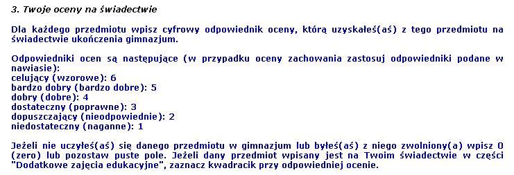 1 Po dostarczeniu podania do szkoły nie zmieniaj już (na swoim koncie w Systemie) kolejności wybranych oddziałów.