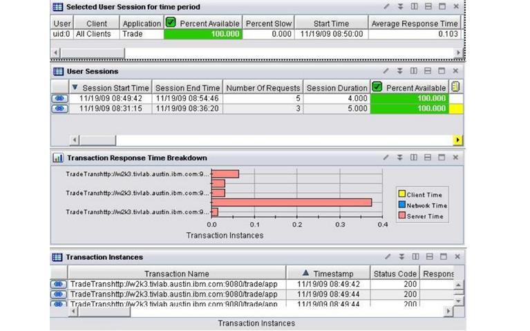 IBM TIVOLI COMPOSITE APPLICATION MANAGER FOR TRANSACTIONS Web Response Time End-User Monitoring Monitorowanie zachowań konkretnych użytkowników