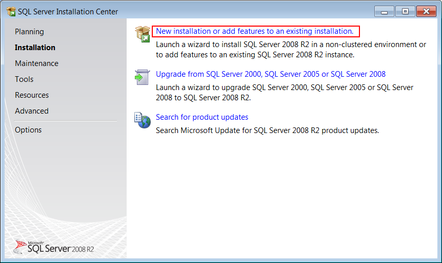 Instalacja i konfiguracja Microsoft SQL Server 2008 R2 Express 5/14 5. Poczekaj, aż plik instalacyjny zostanie rozpakowany.