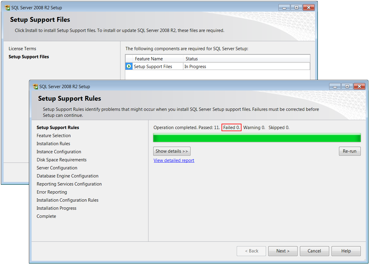 Instalacja i konfiguracja Microsoft SQL Server 2008 R2 Express 6/14 8. Kliknij przycisk Next, aby przejść dalej.