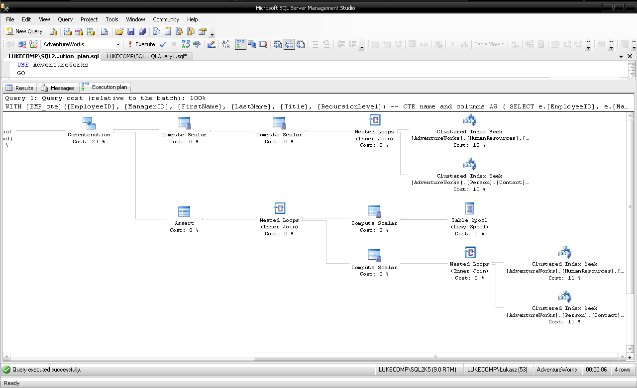 SSMS Execution Plan Przy optymalizacji zapytań przydaje się funkcja Execution Plan.