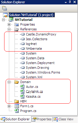 Rys. 2.3. Widok solution prawidłowo stworzonego projektu - projekt powinien się kompilować; 2.3. Tworzenie plików mapujących HBM 2.3.1.