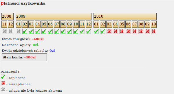 Na pierwszej stronie możemy zobaczyć swoje dane, jak i wszystkie parametry dotyczące danego konta użytkownika, między innymi liczbę komputerów, rodzaj wybranej taryfy, obowiązującą kwotę abonamentu,