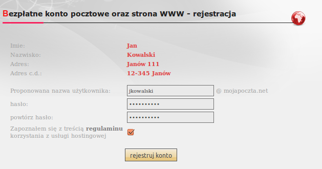 Oprócz pakietów komercyjnych jakie oferujemy, dla naszych abonentów istnieje możliwość uzyskania pakietu hostingowego MINI zupełnie za darmo, oraz uzyskanie zniżki w wysokości 50% podczas zakupu