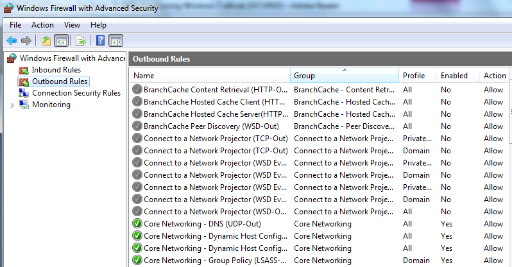 Windows Firewall a połączenia netsh