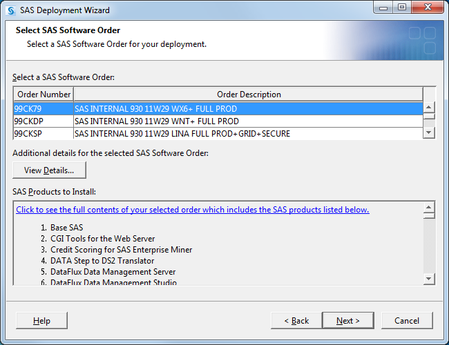 5 Wybieramy Install SAS software.