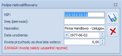 Poprawnie wypełnić deklarację przede wszystkim dane i adres podatnika (Konfiguracja/ Firma/ Dane firmy/ VAT-7, VAT-UE, VAT-9M, AKC-WW) oraz dane Urzędu Skarbowego (w tym kod Urzędu Skarbowego na