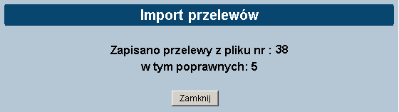 Zapisz - zapisanie przelewu jako szablonu, po podaniu nazwy szablonu i zatwierdzeniu przyciskiem OK Usuń umożliwia wykasowanie wybranego szablonu.