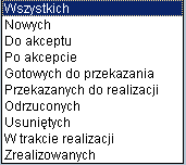 Po poprawnym wprowadzeniu PIN kodów i zatwierdzeniu (przycisk OK ), system odblokuje kartę. ZLECENIA OTWARTE Opcja Zlecenia otwarte umożliwia: Przesłanie zlecenia do banku np.