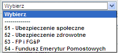 NOWY PRZELEW ZUS Aby zdefiniować przelew dla ZUS należy: Wybrać rachunek, z którego ma być wysłany przelew Z menu systemu wybrać opcję Przelewy -> Nowy przelew ZUS Lub W oknie Przelewy wybrać funkcję