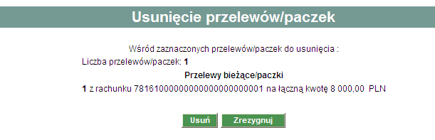 przekazane do realizacji, przekazane do realizacji. anulowane.