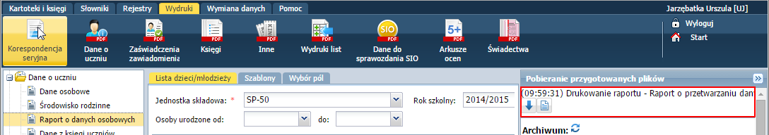 UONET+. Jak na podstawie wbudowanego szablonu utworzyć własny szablon korespondencji seryjnej?7/7 4.