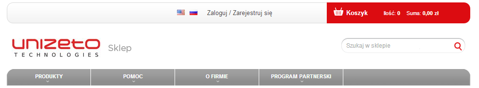 Aby przeprowadzić proces składania zamówienia, należy zarejestrować się w systemie i zalogować do konta klienta. Rysunek 12: Strona logowania do konta klienta.