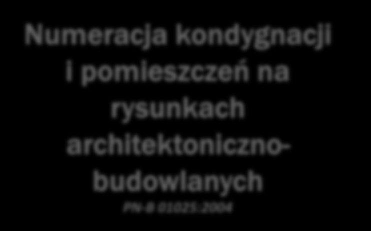 Numeracja kondygnacji i pomieszczeń na