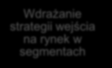 Proces segmentacji Zrozumienie potrzeb klientów Wdrażanie strategii wejścia na rynek w segmentach Segmentacja