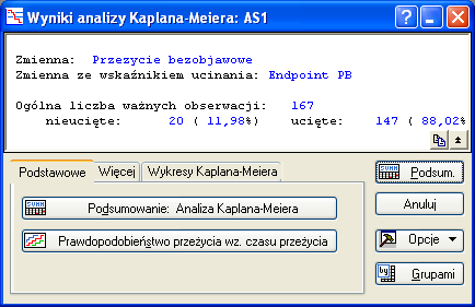gdzie Π jest symbolem iloczynu, r j liczbą narażonych w okresie t j, a d j liczbą zdarzeń (zgonów) w tym okresie.
