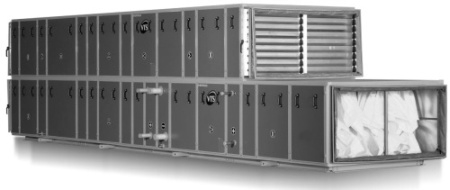 (Weiss Klimatechnik) 5 (Weiss Klimatechnik) 6 (Klimor) Centrala klimatyzacyjna Podstawowe zalety szafy klimatyzacyjnej Wykonanie higieniczne wg DIN 1946-4, VDI 6022, Państwowego Zakładu Higieny; PN