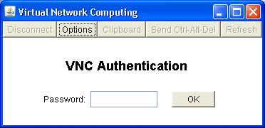 2.1. Aplikacja VNC Po kliknięciu Połącz dla profilu Aplikacja1 (patrz punkt 2 krok 6) następuje otwarcie nowego okna