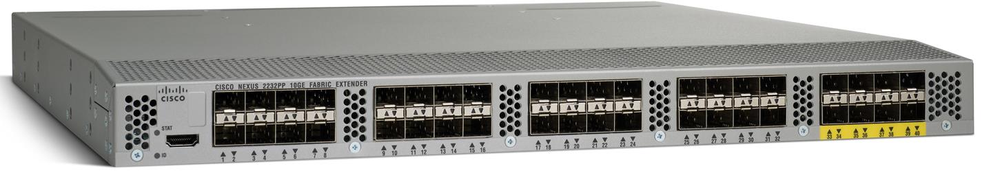 48 x 100/ 1000 porty typu host 4x 10 GE porty uplink 2248TP-E 32 x 1 GE/10GE porty typu host Beacon and