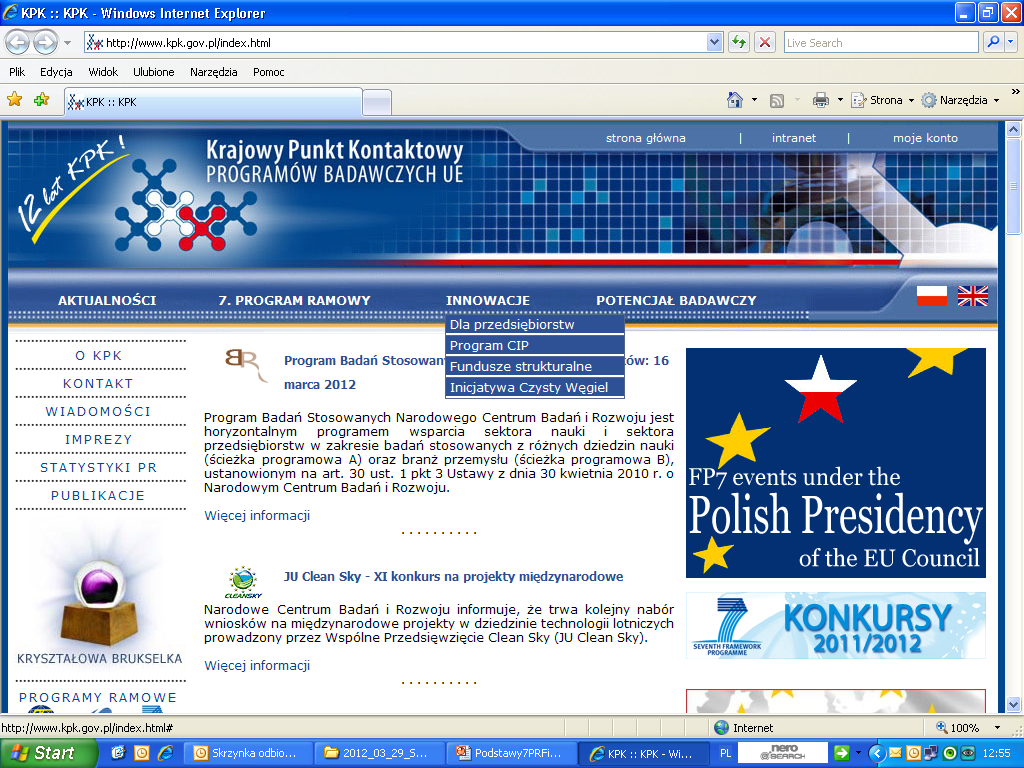 Program na rzecz Konkurencyjności i Innowacji informacja, promocja