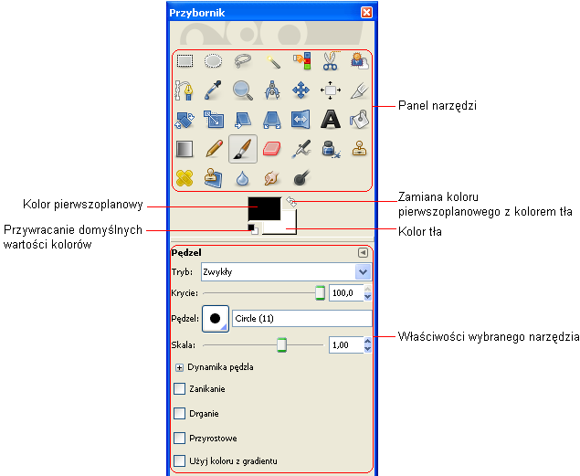 Pierwsze kroki z programem okno główne