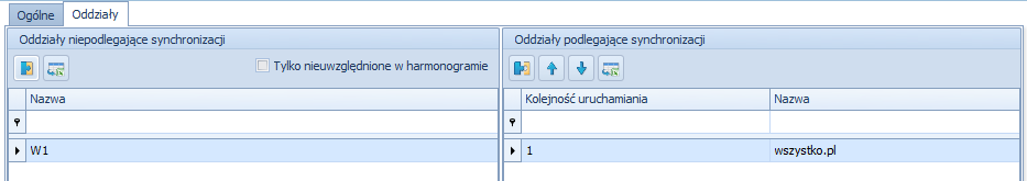 Uruchom niezależnie od tego, czy użytkownik jest zalogowany - synchronizacja będzie wykonywana niezależnie od tego czy użytkownik jest zalogowany Wybór typu harmonogramu: Zaplanuj działanie