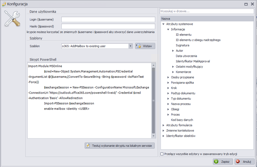 Wykonywanie skryptów PowerShell Wersja 8.2 WEBCON BPS zapewnia zupełnie nowe możliwości w zakresie zarządzania środowiskiem informatycznym z poziomu workflow.