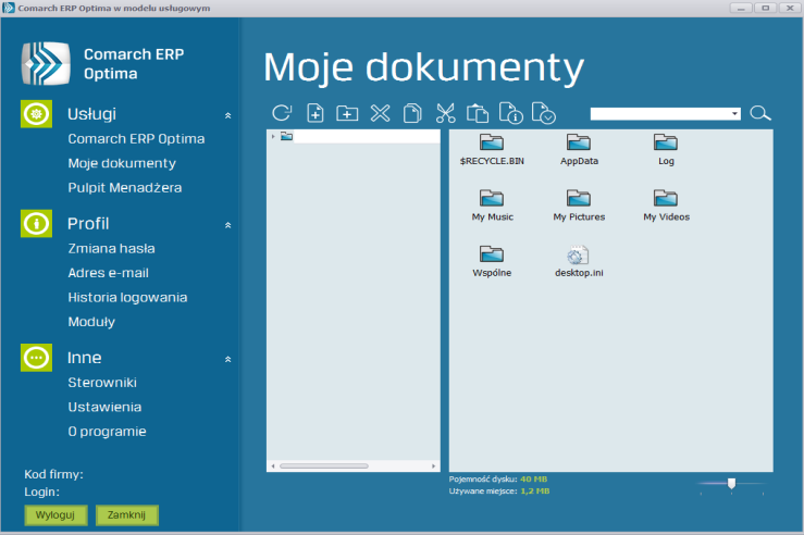 4.10. Eksport i import danych za pomocą plików w usłudze Comarch ERP Optima pl, Z nielicznych miejsc w programie, gdzie nie jest jeszcze możliwe bezpośredni eksport/import za wymianę danych w postaci
