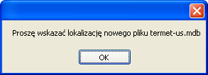 9. Instalacja Programu Z płyty instalacyjnej uruchom program setup.exe. Kliknij przycisk Zainstaluj. Program tworzy katalog termet w menu systemu Wszystkie programy. 9.