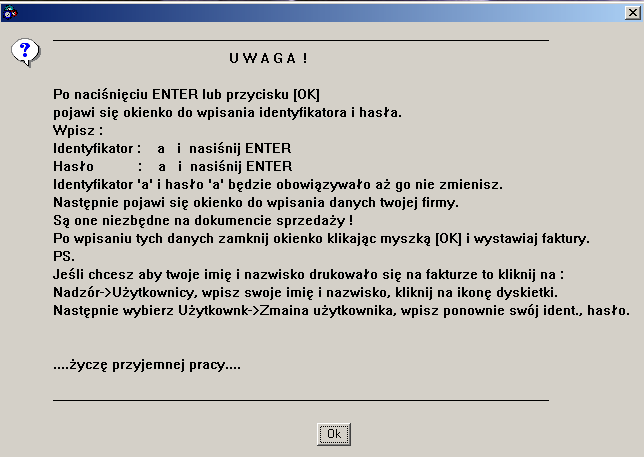 Po zakończeniu kopiowania plików programu zostanie wyświetlone okno, w którym można wybrać czy chcemy automatycznie