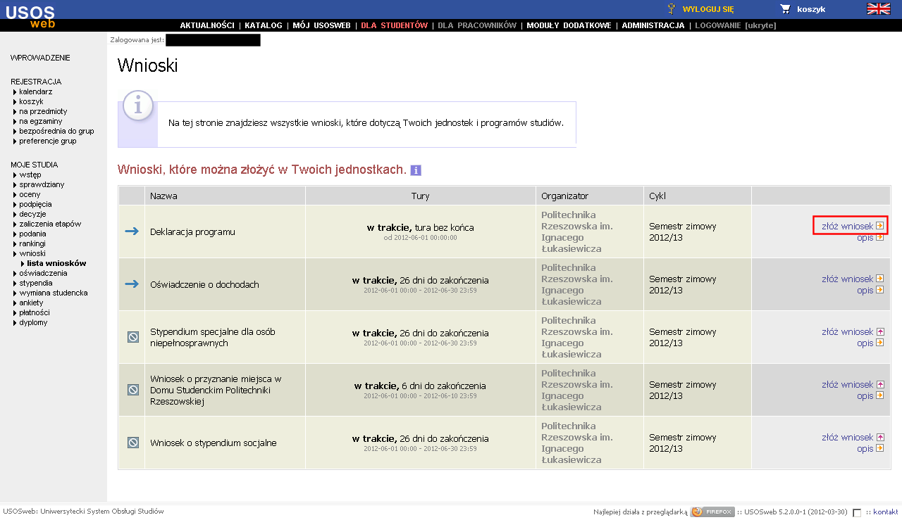 DEKLARACJA PROGRAMU 1.