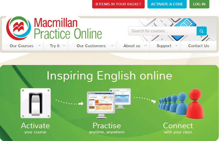Macmillan Practice Online przewodnik dla uczniów Macmillan Practice Online to wirtualne środowisko dla osób uczących się języka angielskiego.