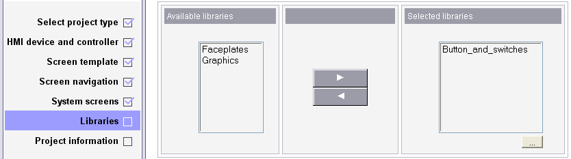 Istnieje też możliwość ustalenia zawartości biblioteki wykorzystywanej do opracowania aplikacji (w tym także dołączania bibliotek
