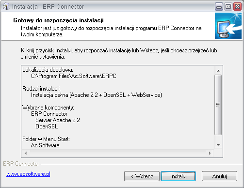 Software->ERPC->Konfiguracja Klucz licencji zostanie wygenerowany automatycznie tuż po uruchomieniu programu konfiguracyjnego.