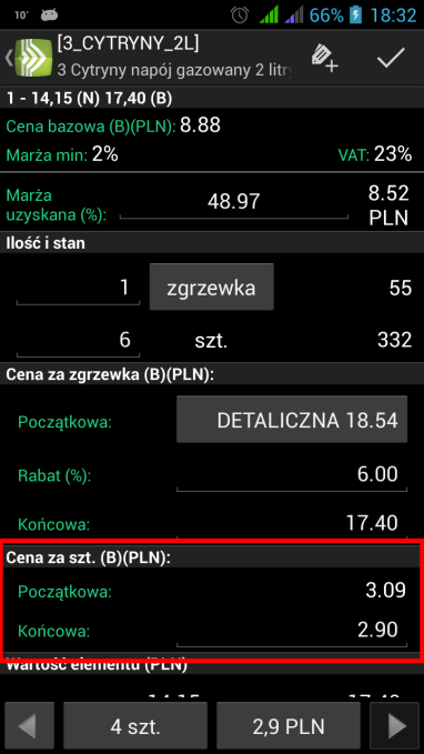 9. W Comarch ERP Mobile Sprzedaż dodano w Liście kontrahentów nową zakładkę: Osoby kontaktowe. Zakładka ta prezentuje listę osób kontaktowych przypisanych do kontrahentów.