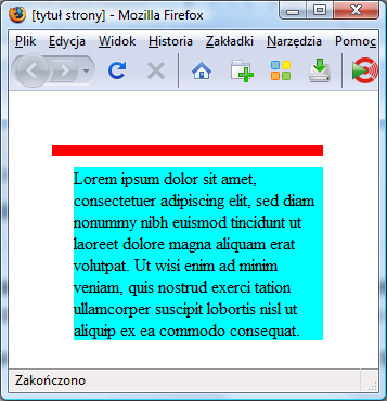 II. Elementy pływające i ich czyszczenie Kontekst pozycjonowania Aby zewnętrzny kontener div stał się kontekstem pozycjonowania dla