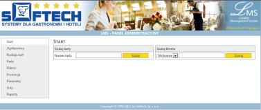 System LMS posiada niezależny system punktowania zarządzany z poziomu aplikacji WWW.