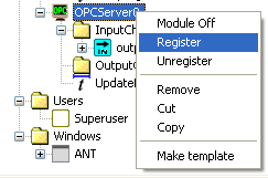 Dodawanie kanałów można przeprowadzić ręcznie lub, gdy chcemy udostępnić kanały z innego modułu, przez przeciągnięcie go na moduł serwera lub jeden z jego folderów Input lub Output Channels.