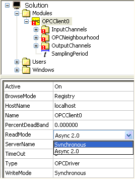 W przedstawionym przypadku, powodem braku połączenia jest to, że wybrany serwer nie obsługuje trybu Async 2.0. Przełączenie na tryb Synchronous rozwiązuje problem.