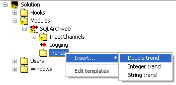Find trends - wyszukuje trendy zdefiniowane w tabeli Lookup Detect layout - wykrywa kolumny: nazw trendów, wartości i znaczników czasu Format table - tworzy tabele w bazie danych składającą się z