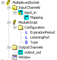 MultiplexedSocket Moduł MultiplexedSocket służy do zestawiania połączeń z wieloma zdalnymi hostami, w przeciwieństwie do modułu IPSocket, który akceptuje pojedyncze połączenia.
