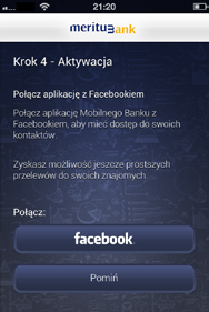 Przewodnk użytkownka Aplkacja Mertum Bank Moblny 9 5. Kolejnym krokem podczas aktywacj jest zgoda na użyce geolokalzacj. W przypadku akceptacj należy klknąć przycsk Zezwalam.