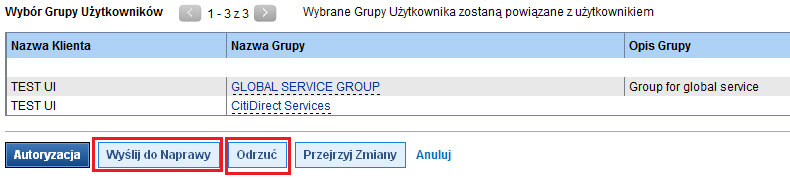 Aby zautoryzować rekord należy wybrać opcję Autoryzacja.