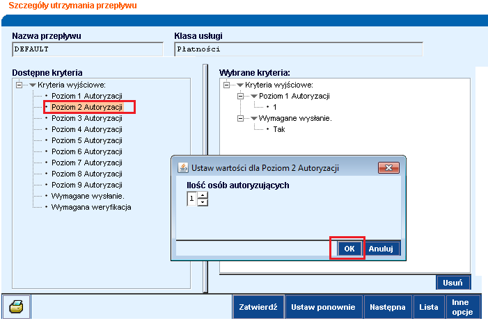 Pojawi się lista usług - m.in.