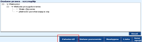 53 1. Znajdź usługę i kliknij w znak + koło nazwy 3. Wybierz odpowiednie procesy i kliknij na przycisk OK 2. Kliknij na Metoda Przygotowania Rysunek poniżej prezentuje wybrane opcje.