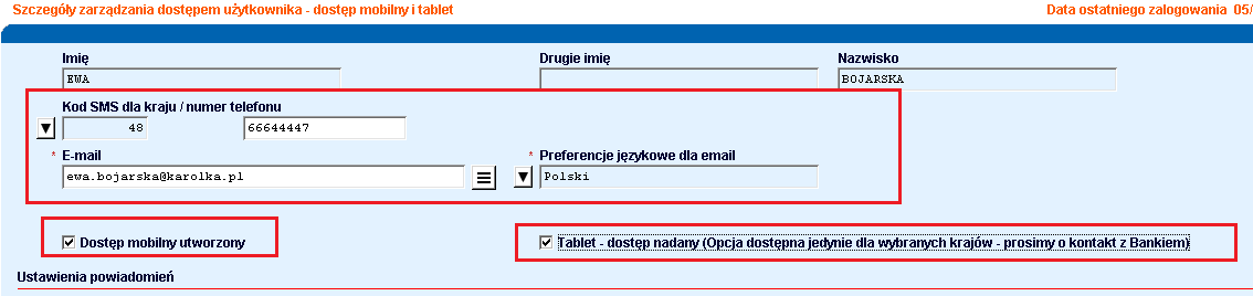 pojawi się lista zawierająca ich nazwiska i imiona wybierz Użytkownika, któremu chcesz nadać uprawnienia. Kliknij na OK, aby zatwierdzić wybór.