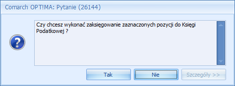 Rys. 114 Dokument likwidacji na liście dokumentów środków trwałych Na Liście dokumentów środków trwałych została udostępniona możliwość zaksięgowania bezpośrednio do KPiR dokumentu likwidacji środka