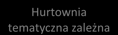 Źródła danych Dane zintegrowane Dostęp do danych Systemy transakcyjne Hurtownia tematyczna zależna Centralna hurtownia danych Baza relacyjna ROLAP Inne systemy Płaskie pliki Centralna baza danych